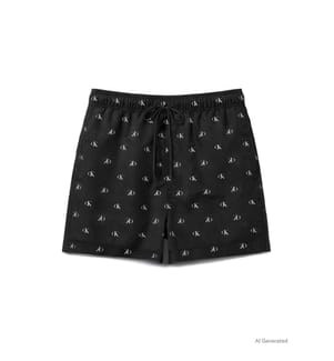 Pantaloncini da bagno Essentials - Bianco e nero