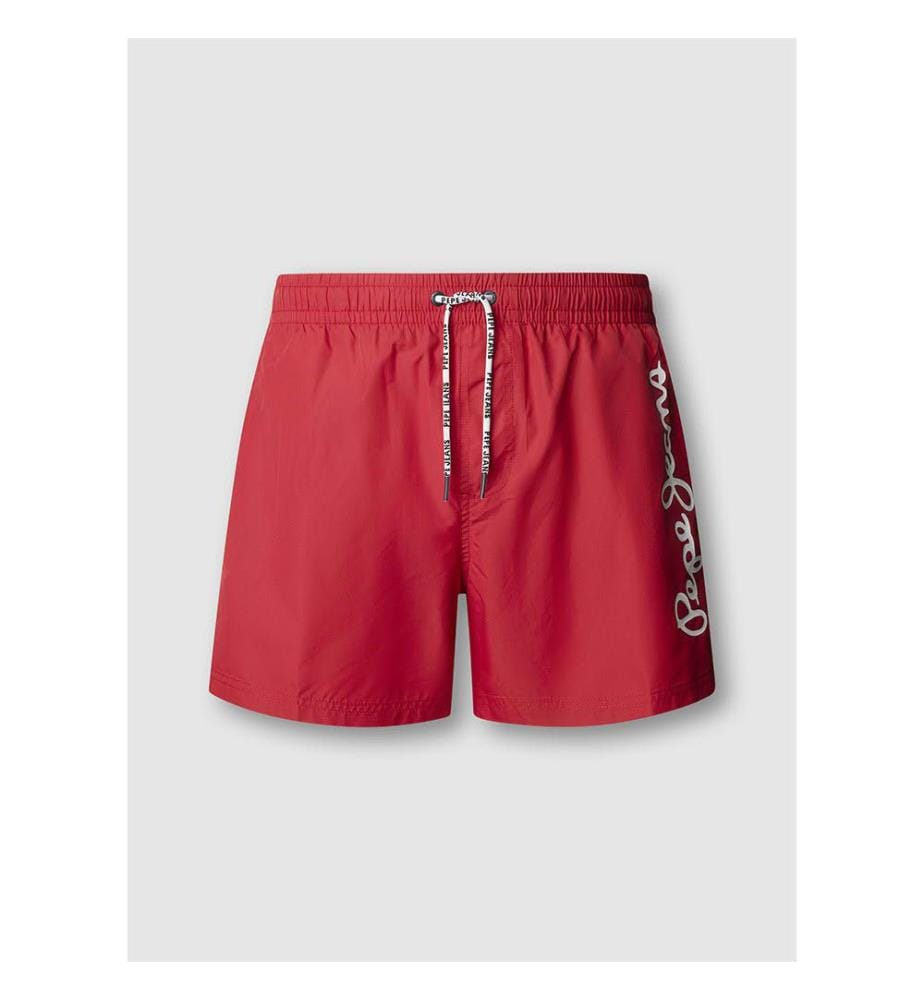 Swim Shorts Printed Logo - Royal Red