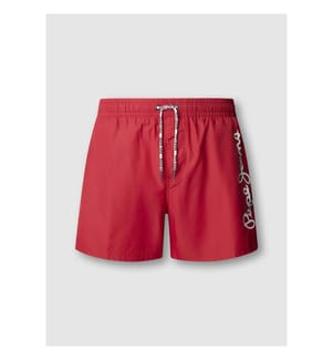 Swim Shorts Printed Logo - Royal Red