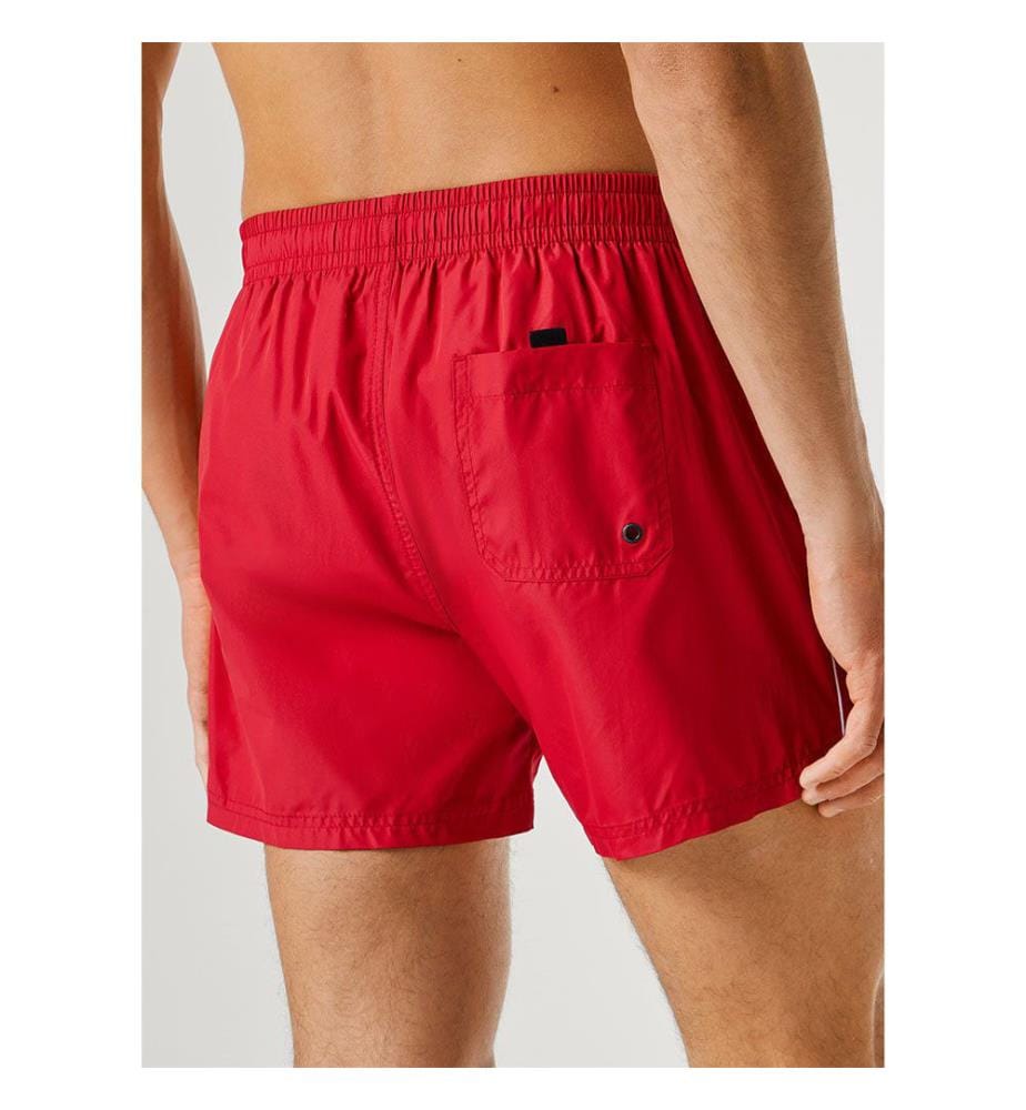Swim Shorts Printed Logo - Royal Red
