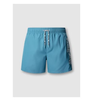 Badeshorts mit Logo bedruckt - Dunkeltürkisblau
