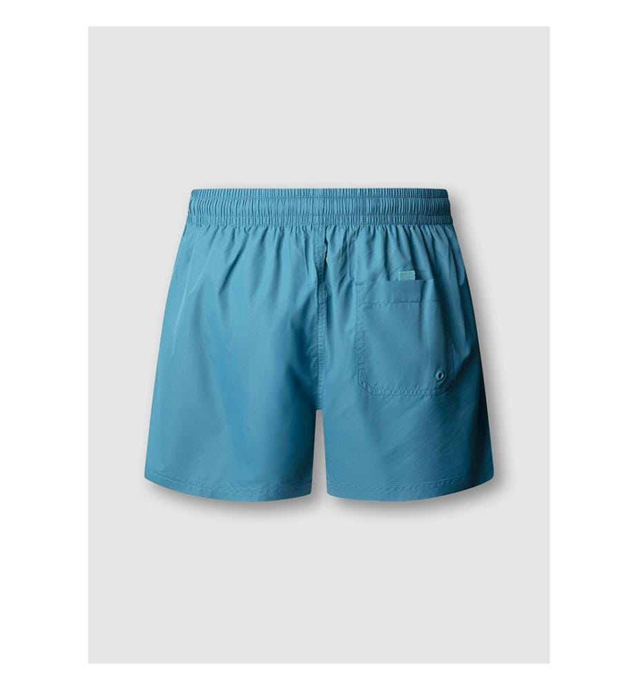 Badeshorts mit Logo bedruckt - Dunkeltürkisblau