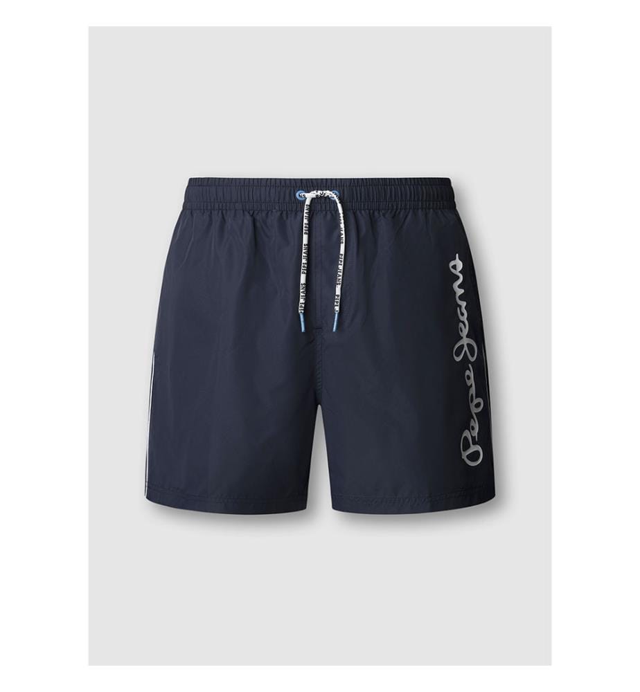 Badeshorts mit Logo-Aufdruck - Navy