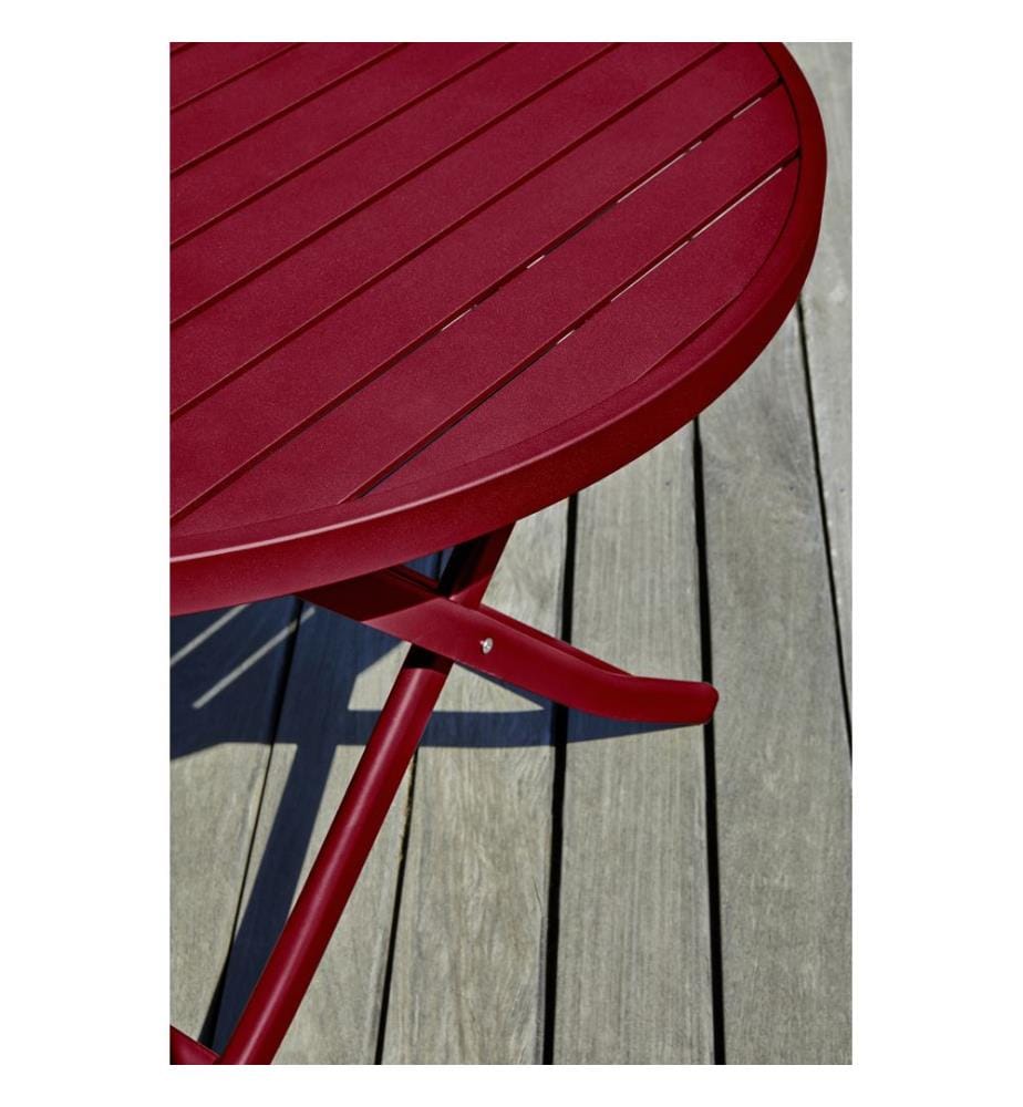 Table de Jardin Marius Ronde Ø 110 cm - Carmin