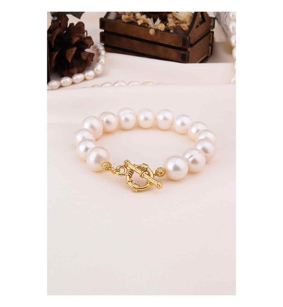 Perlenarmband - Weiss