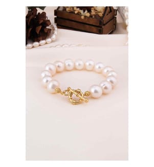 Perlenarmband - Weiss
