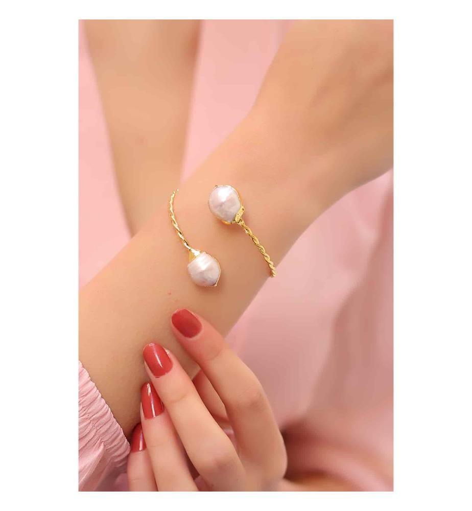 Perlenarmband - Weiss