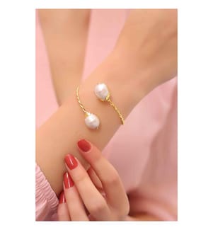 Perlenarmband - Weiss
