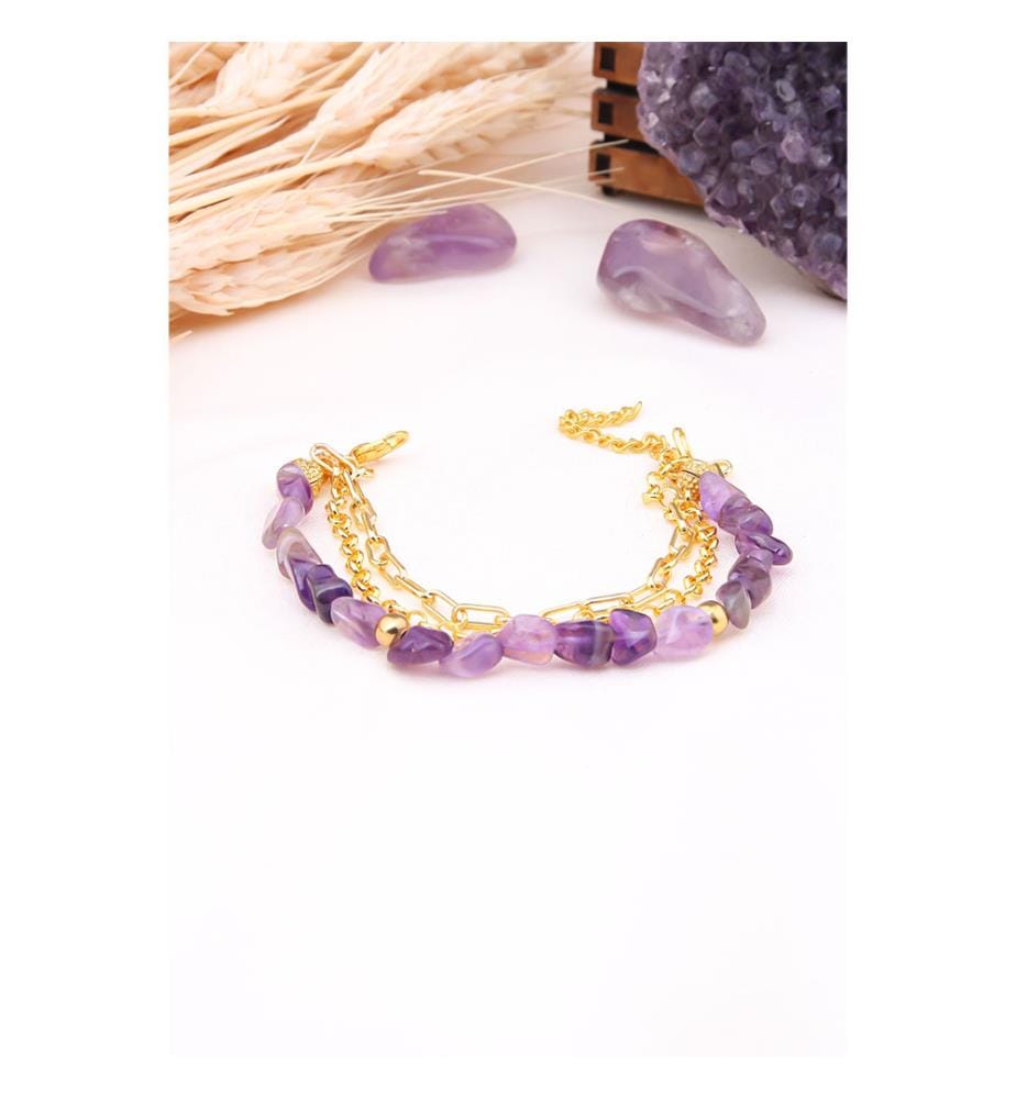 Amethyst-Armband - Lila