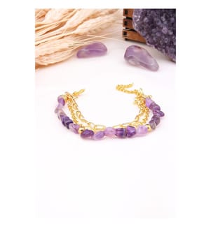 Amethyst-Armband - Lila