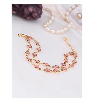 Kristall-Armband - Rosa