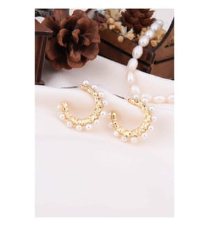Pearl Boucles d'oreilles - White
