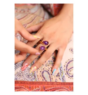 Amethyst-Ring – Lila