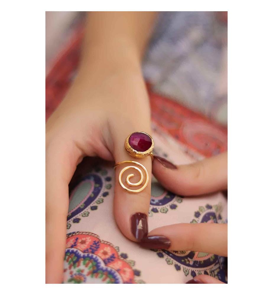 Achat-Ring - Rot