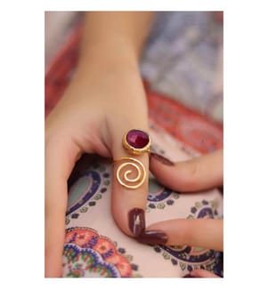 Achat-Ring - Rot