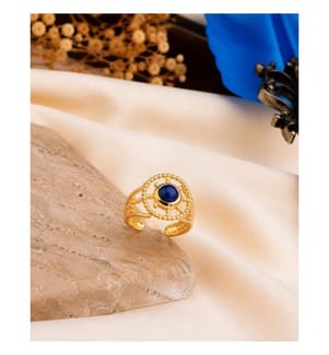 Ring aus Variscit – mehrfarbig