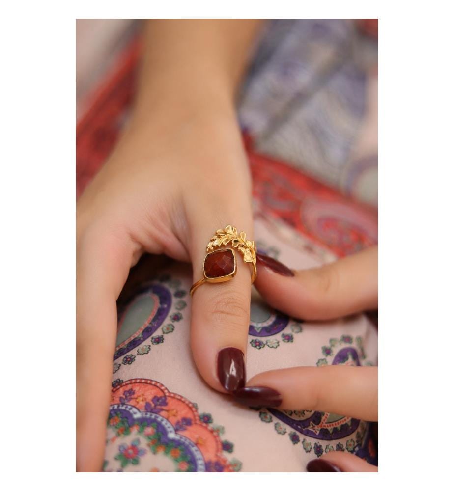 Achat-Ring  – Rot