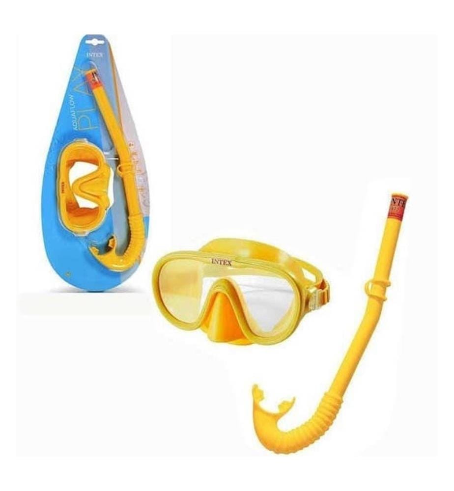 Masque et tuba - Jaune