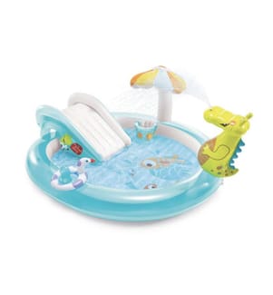 Aire de jeux gonflable Alligator - Multicolore