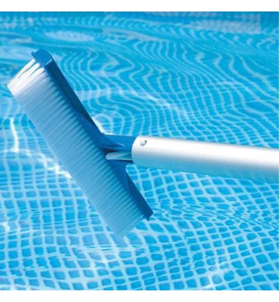 Kit de nettoyage pour piscine Basic (épuisette, brosse pour bassin, aspirateur de fond) - Bleu