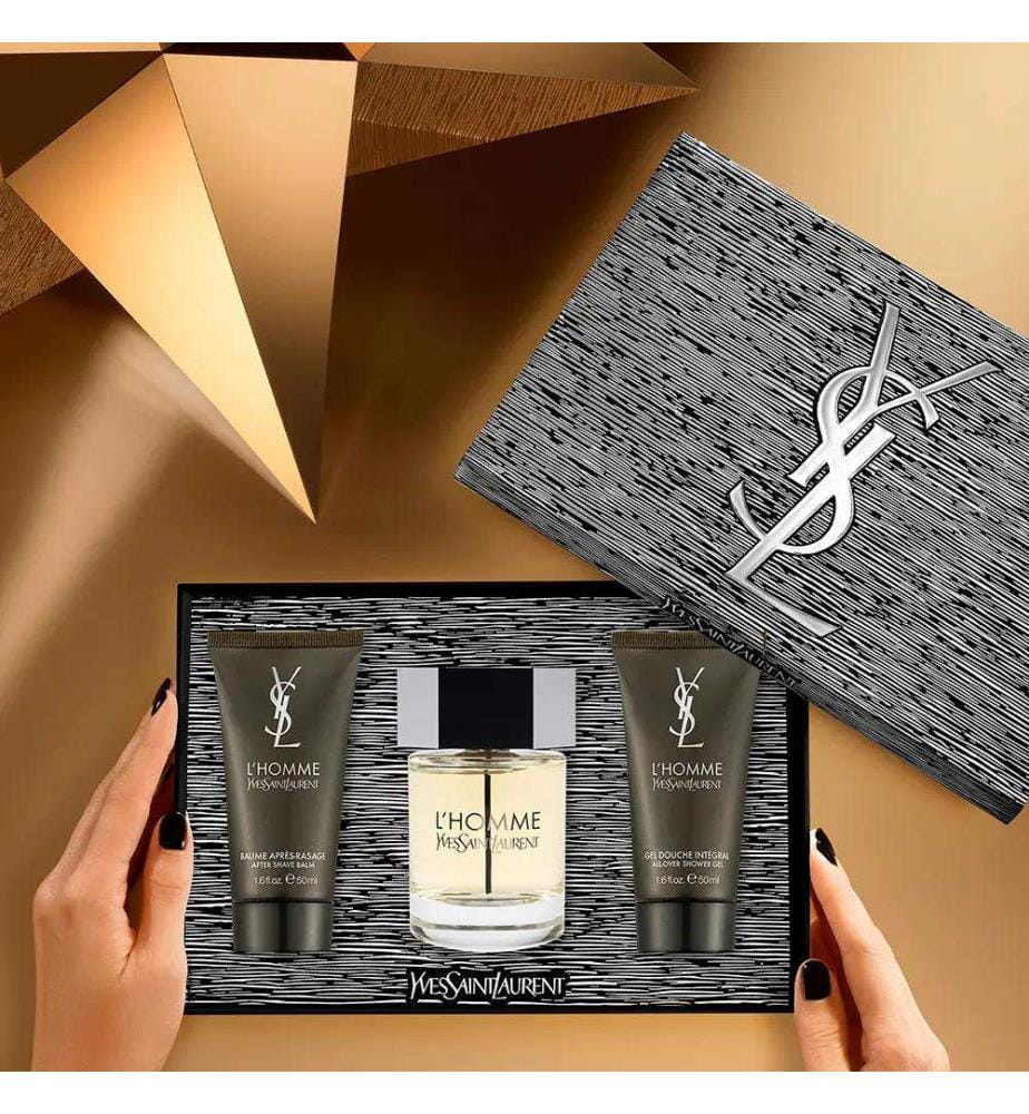 Parfüm-Set „L'Homme“ (Eau de Toilette 100 ml + Duschgel 50 ml + Balsam 50 ml)