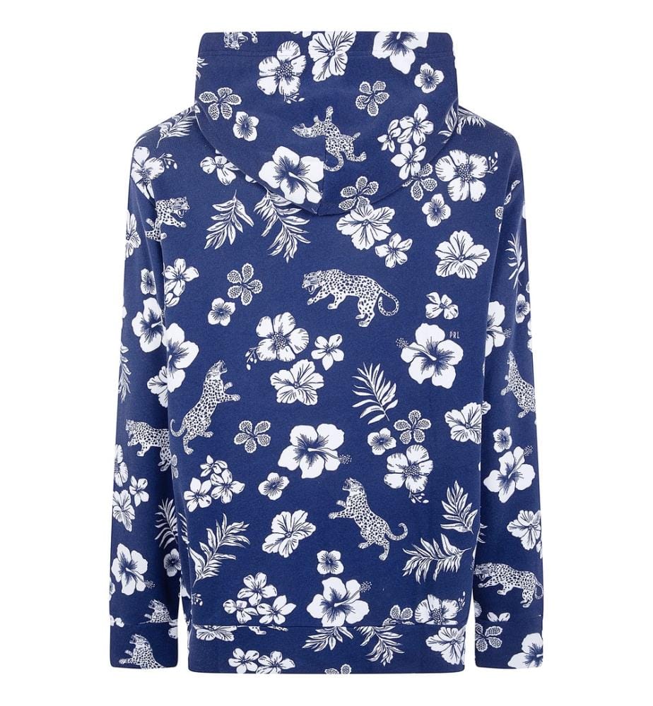 Sweat à capuche à manches longues - Bleu