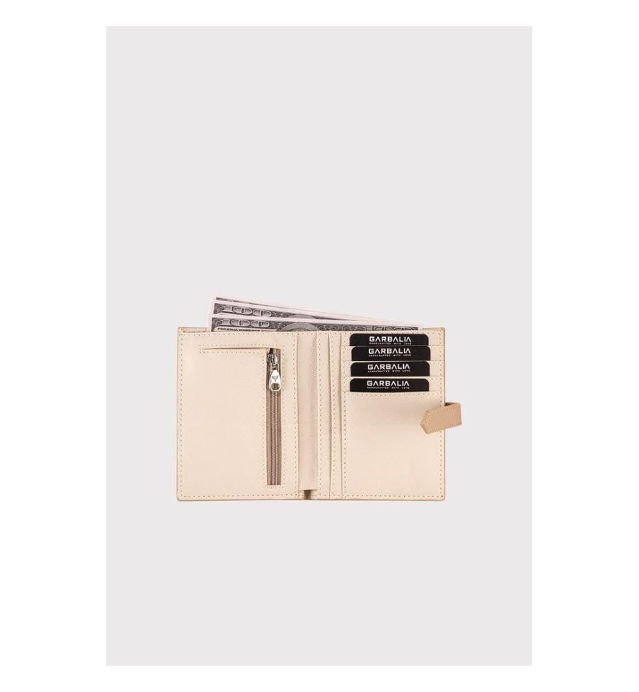 Damengeldbörse, 100 % PU-Leder, Beige