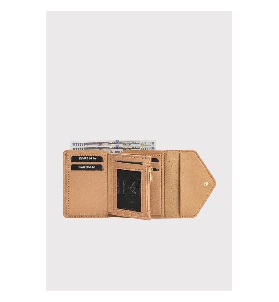 Damengeldbörse, 100 % PU-Leder, Gold