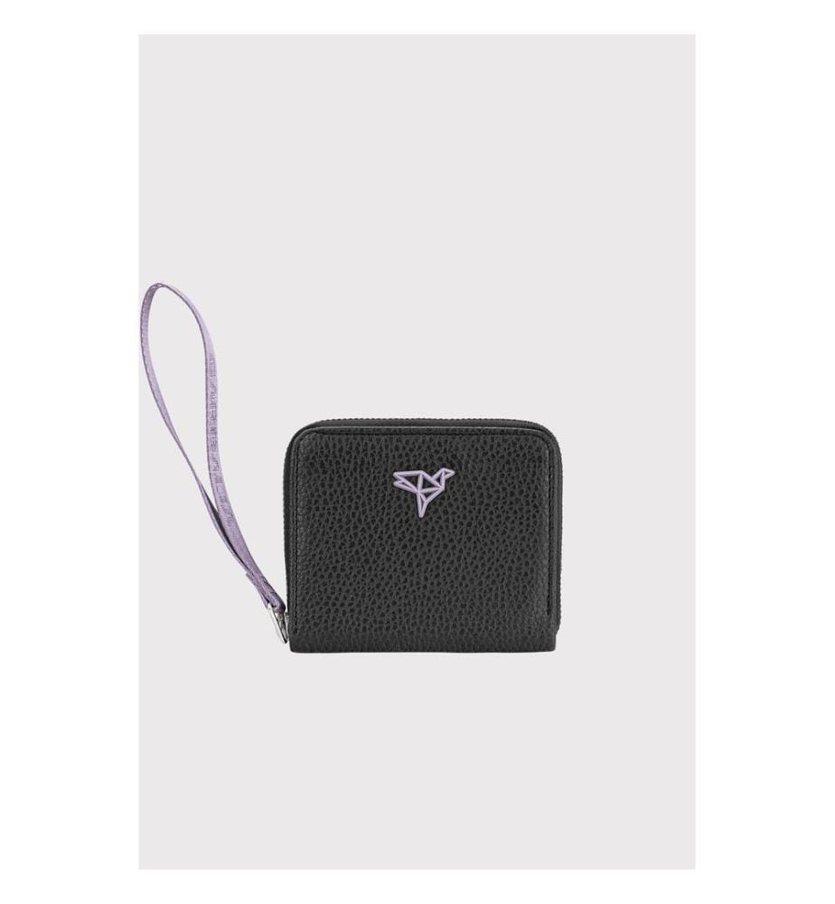 Portefeuille femme, 100 % cuir PU, lilas