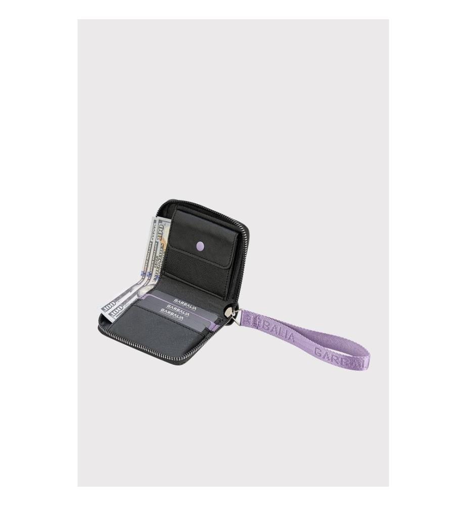Portefeuille femme, 100 % cuir PU, lilas
