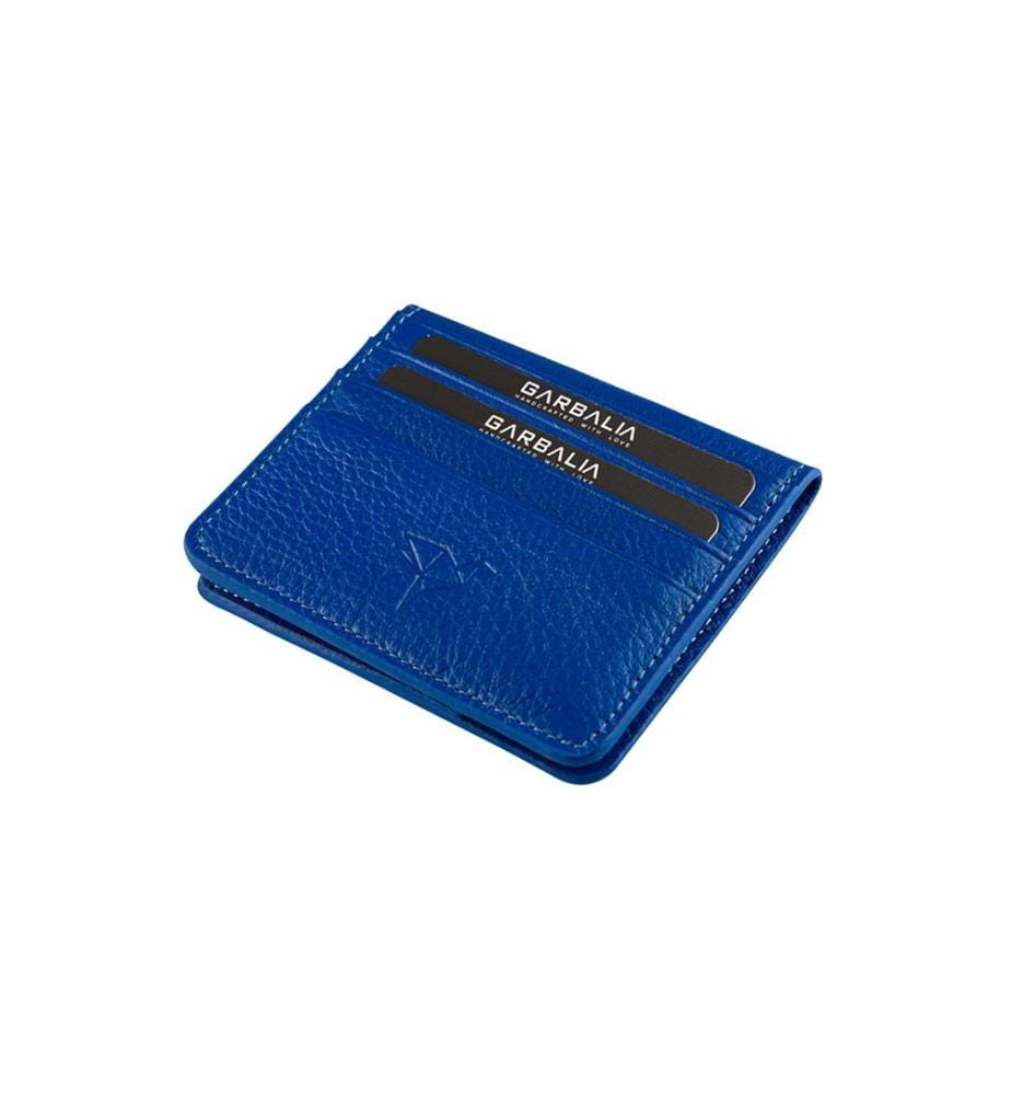 Herren-Geldbörse, 100 % echtes Leder, Hellblau