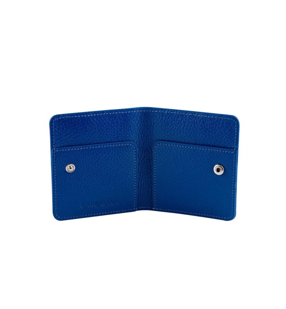 Herren-Geldbörse, 100 % echtes Leder, Hellblau