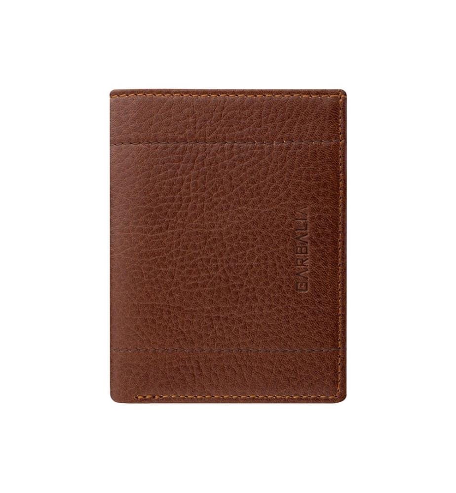 Herren-Geldbörse, 100 % echtes Leder, hellbraun