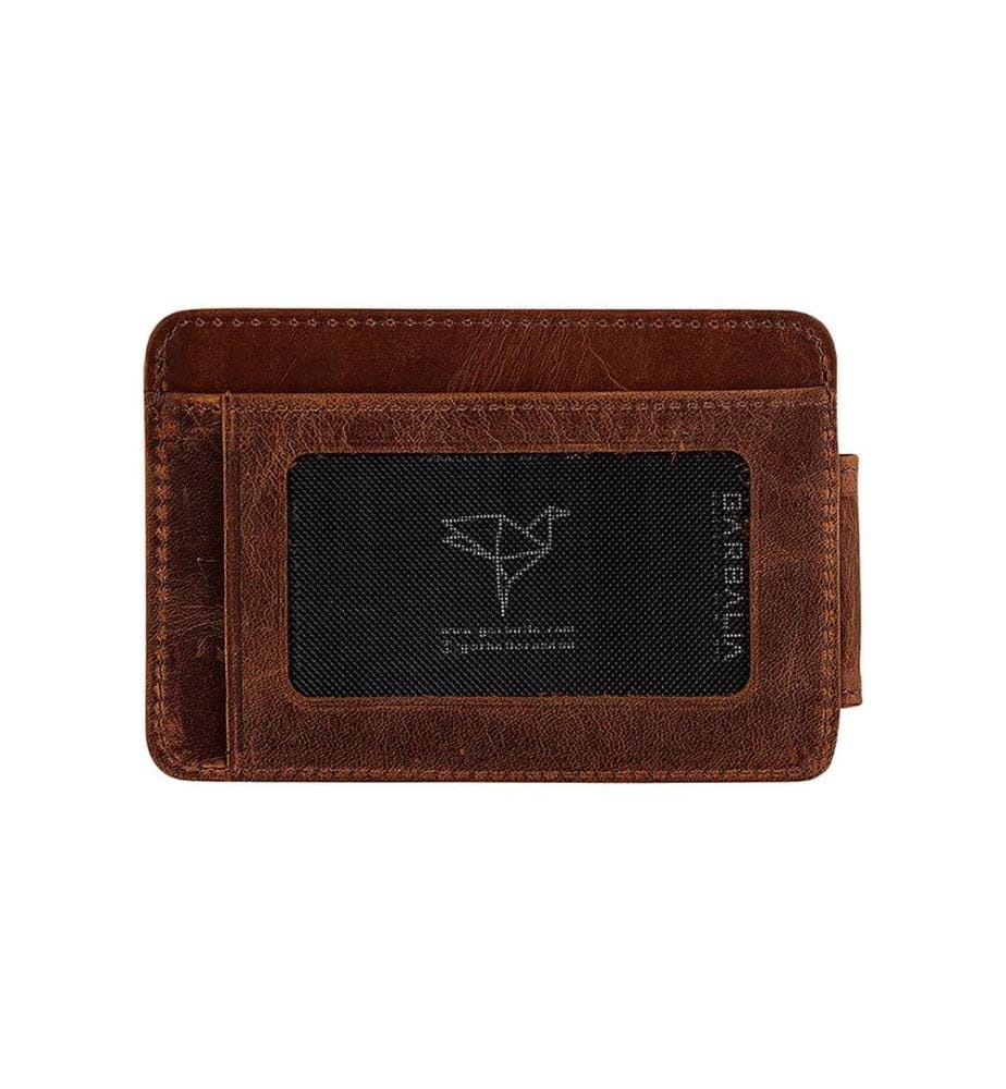 Portefeuille homme, 100 % cuir véritable, couleur fauve