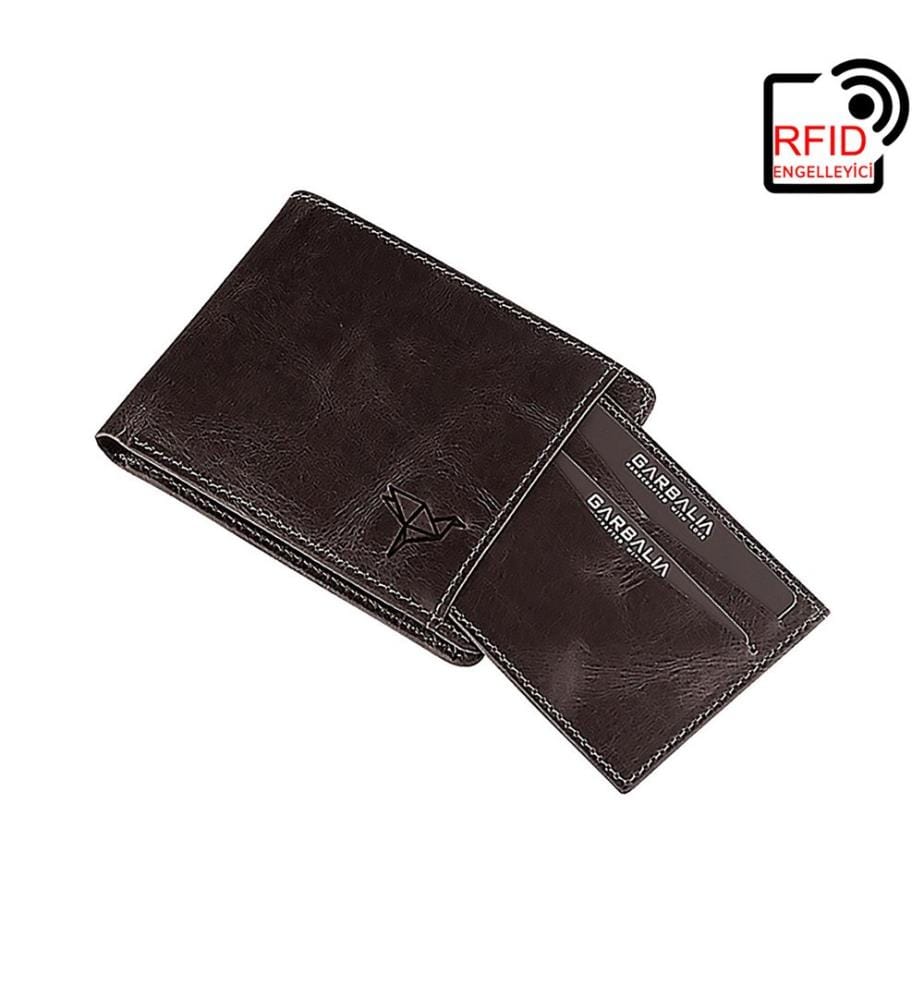 Herren-Geldbörse, 100 % echtes Leder, Grau