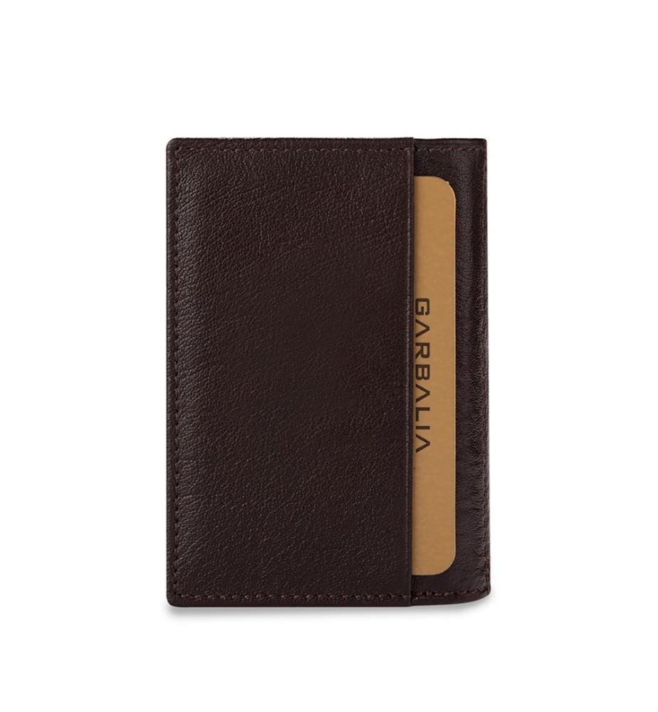 Portefeuille homme, 100 % cuir véritable, marron