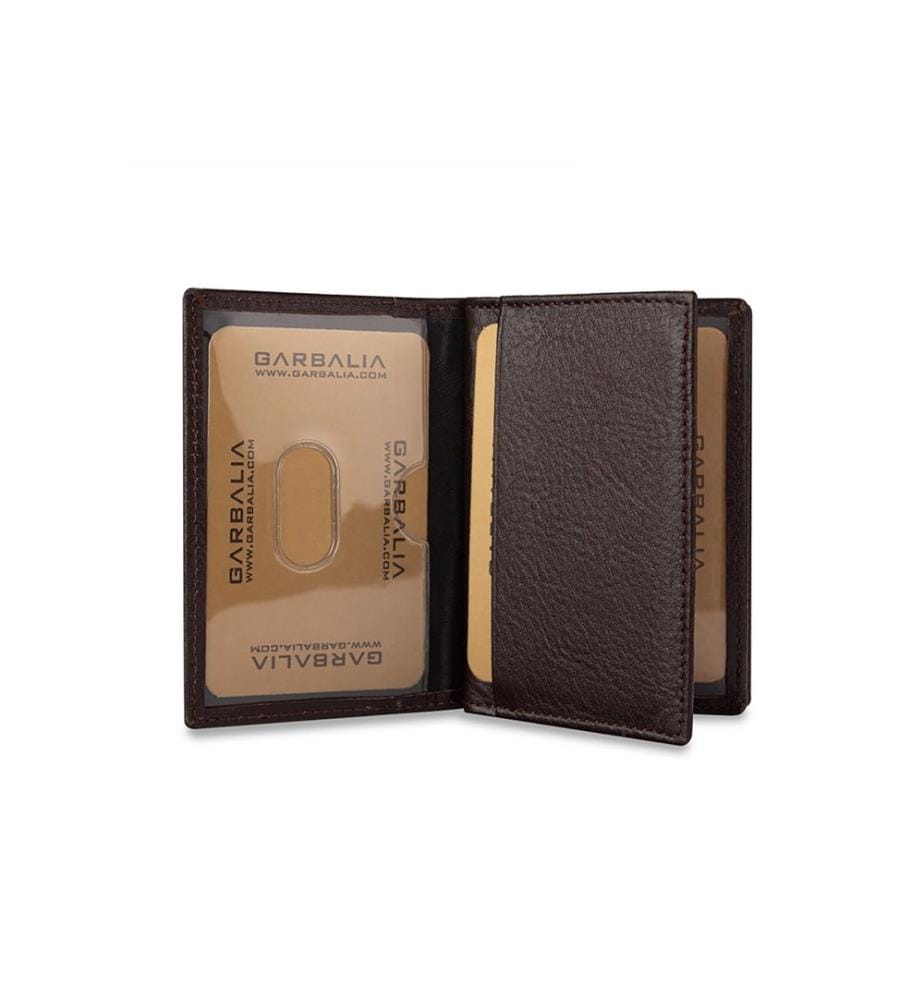 Portefeuille homme, 100 % cuir véritable, marron