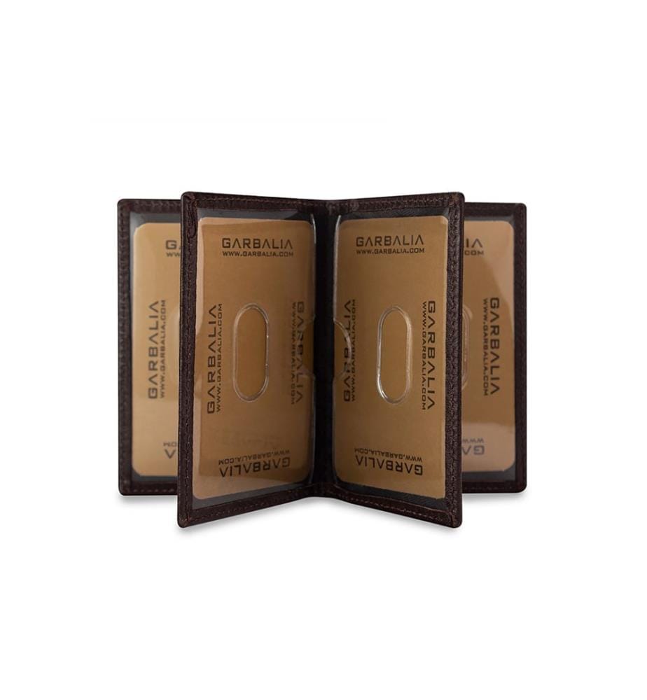 Portefeuille homme, 100 % cuir véritable, marron