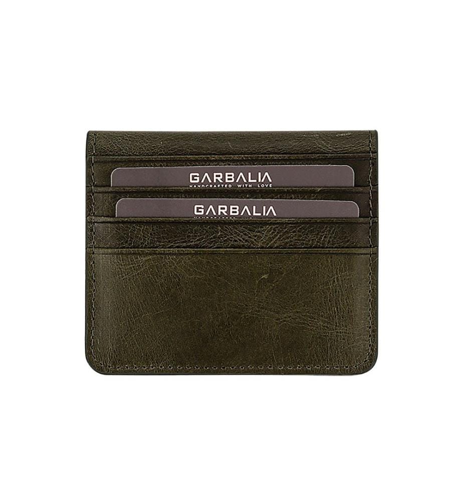 Portefeuille homme, 100 % cuir véritable, vert