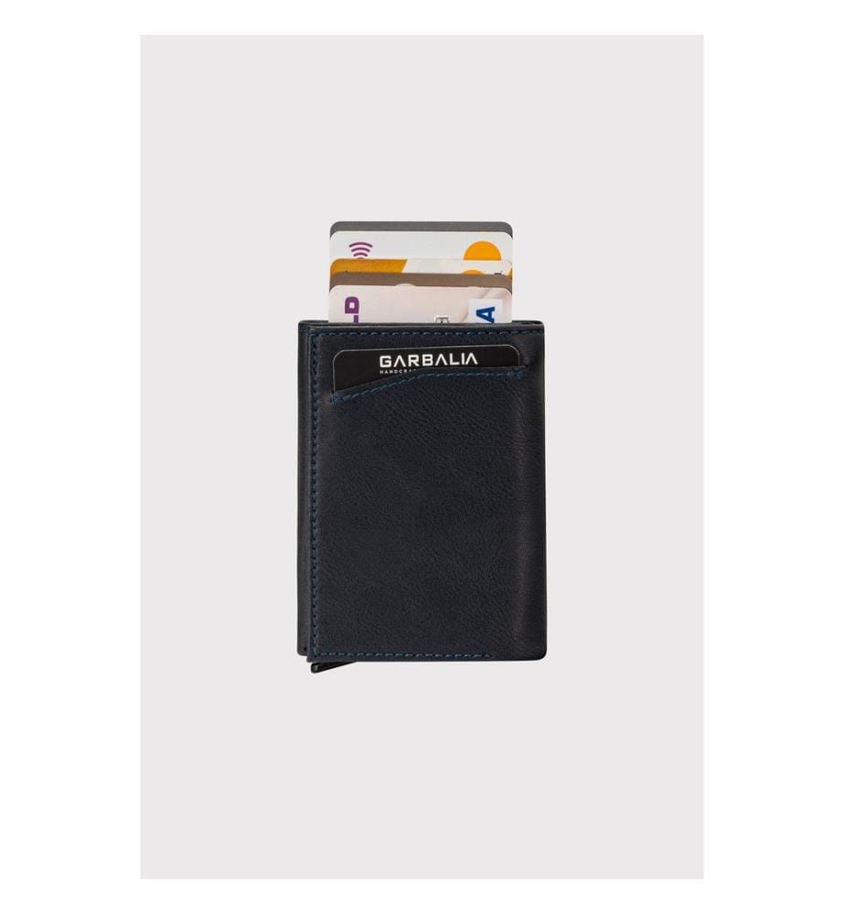 Unisex-Geldbörse, 100 % PU-Leder, Dunkelblau