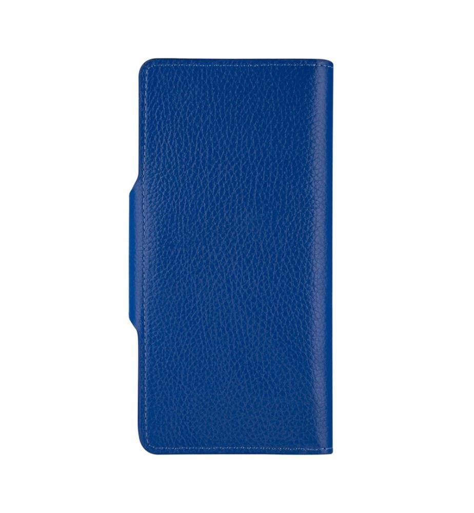 Unisex-Geldbörse, 100 % echtes Leder, Hellblau