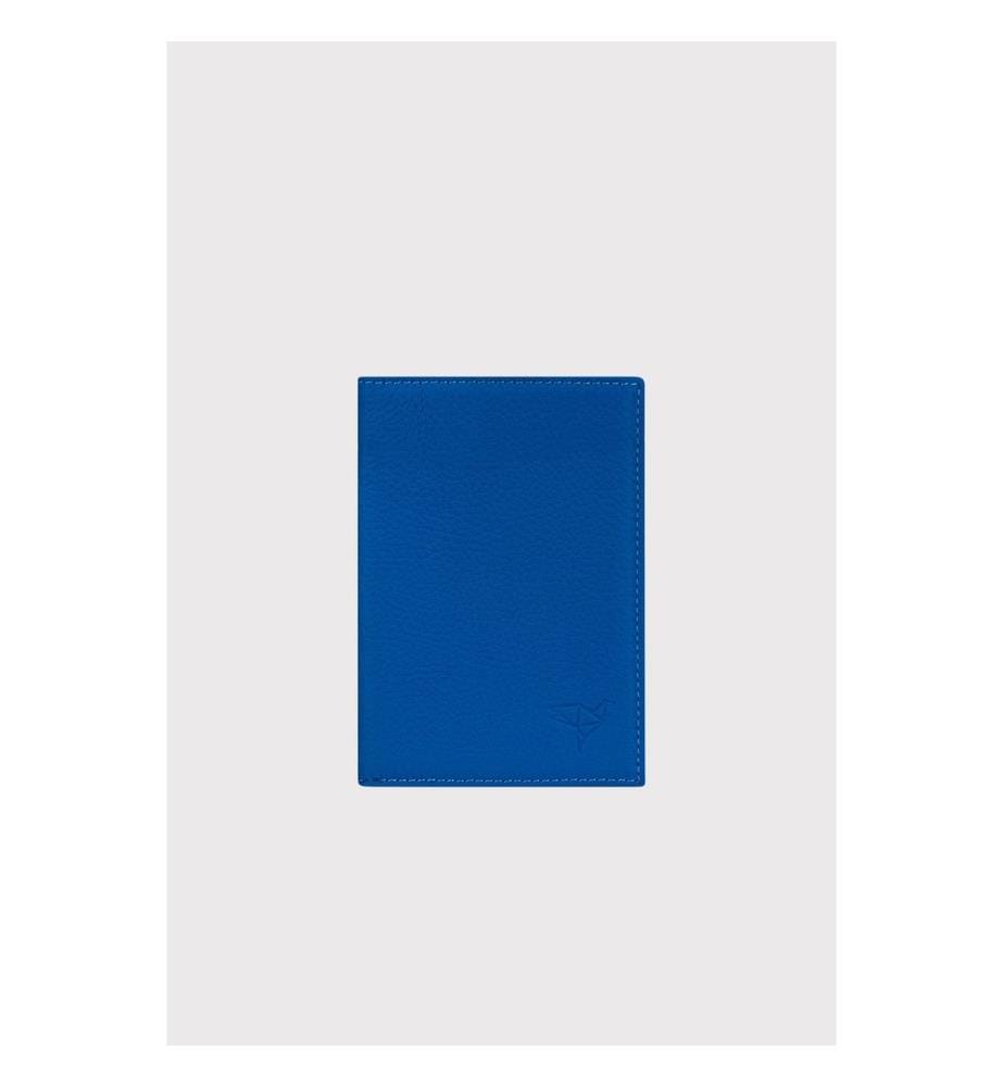 Unisex-Geldbörse, 100 % echtes Leder, Hellblau