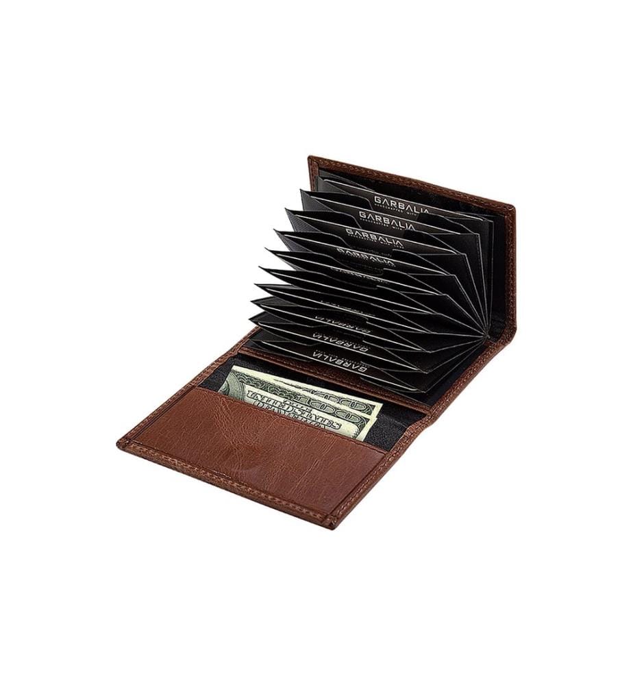 Portefeuille unisexe, 100 % cuir véritable, marron