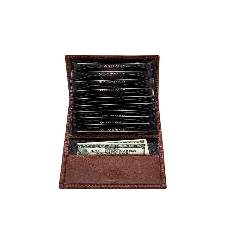 Portefeuille unisexe, 100 % cuir véritable, marron