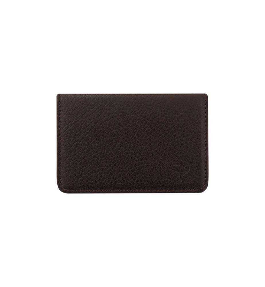 Portefeuille unisexe, 100 % cuir véritable, marron