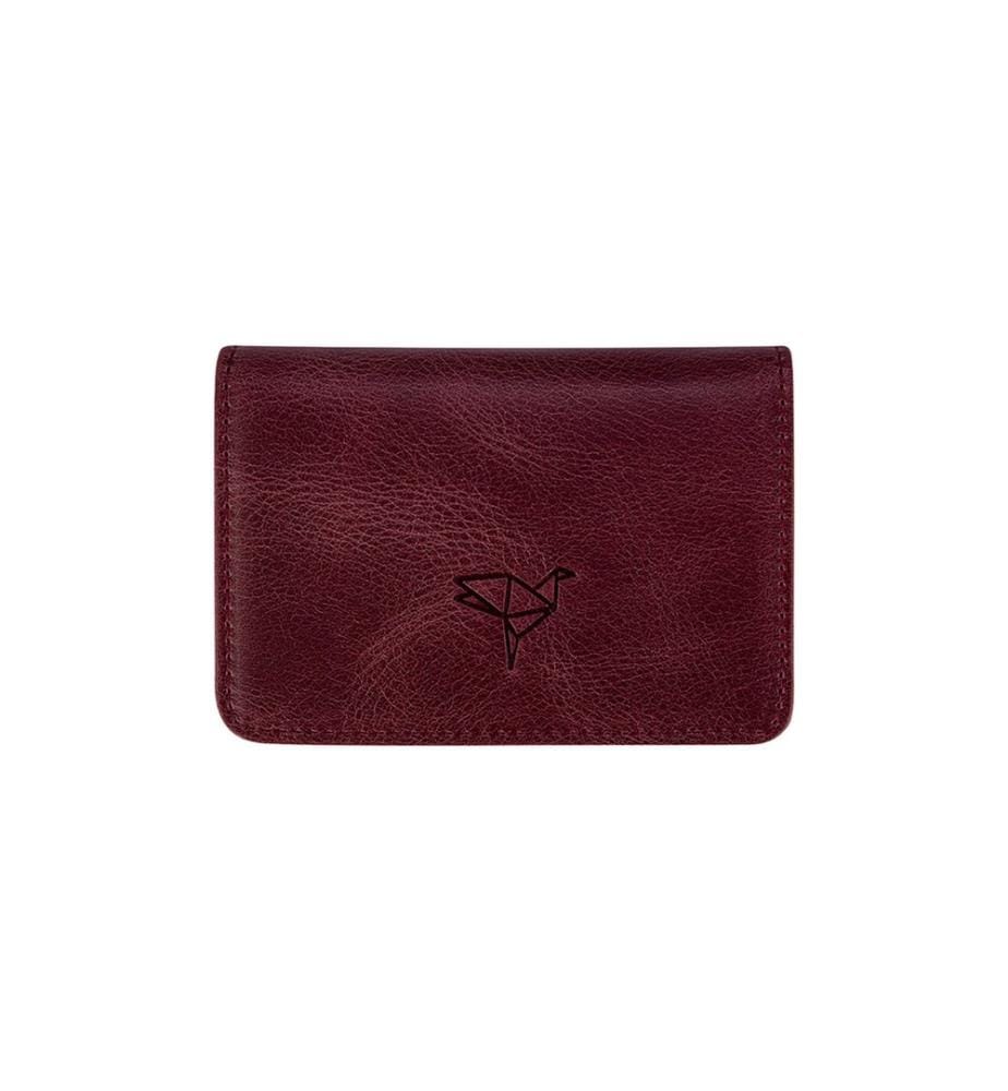 Portefeuille unisexe, 100 % cuir véritable, rouge bordeaux
