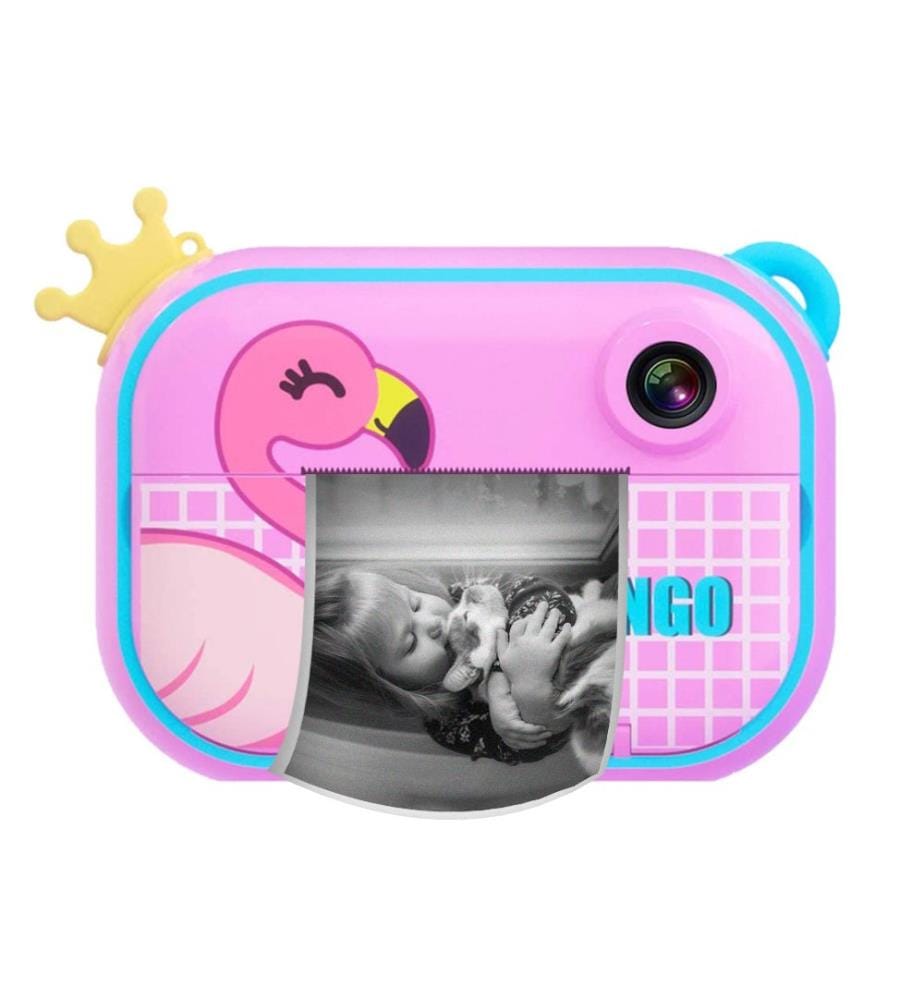 Wifi-Kinderkamera mit Sofortdruck Zoo Family - Flamingo
