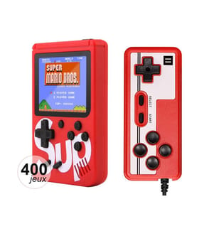 Konsole Emulator 400 Spiele Sup mit Controller - Rot