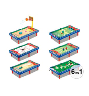 Multi-Spieltisch 6in1 Evolutiv