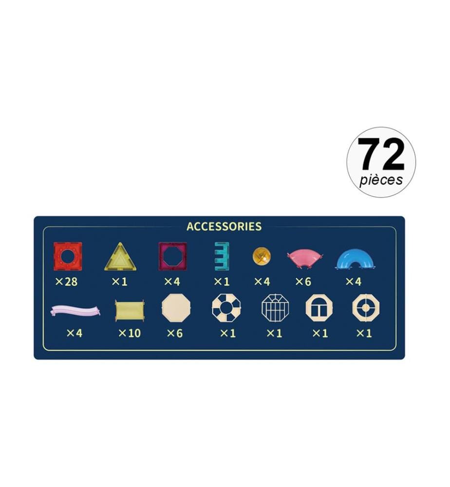 Magnetische Konstruktion - 72 Teile